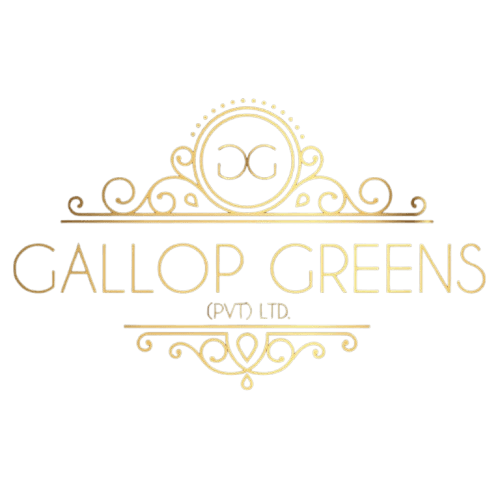 Logo of Gallop Greens, a premium farmhouse community in Pakistan